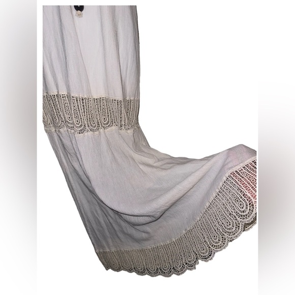 Vanja couture boutique brand SIZE M Maldivian goddess long maxi beige NWT - Picture 2 of 6